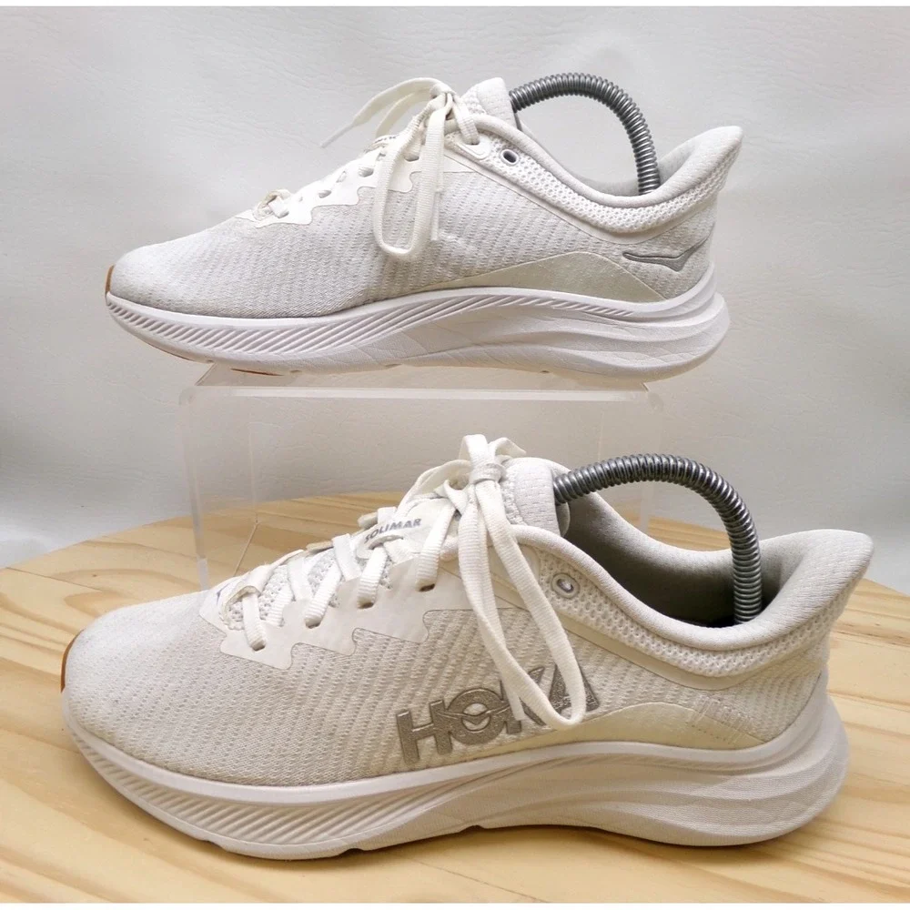 Hoka One One Solimar Running Shoes Womens White Size 8 B Sneakers 1123075
